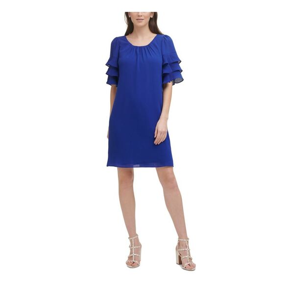empire waist babydoll dress Pleated Cotton Twill Mini Emily Ratajkowski in a Color:coral ملابس
